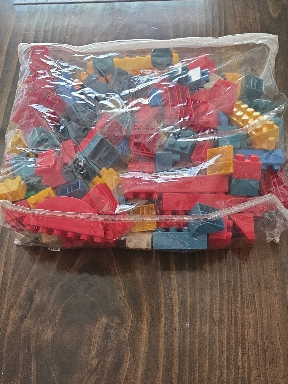 Vintage 80s Loc Blocs Kids Building Block Set - Red, Blue, Yellow